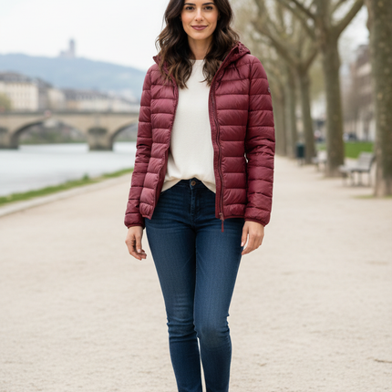 Damen Daunenjacke ultralight XXL mit Kapuze - Ansicht 1