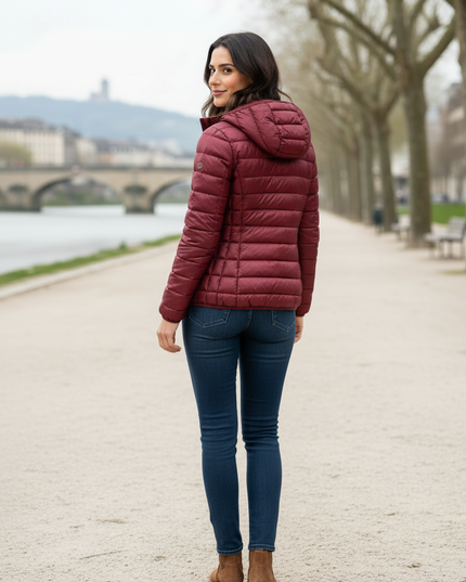 Damen Daunenjacke ultralight XXL mit Kapuze - Ansicht 2