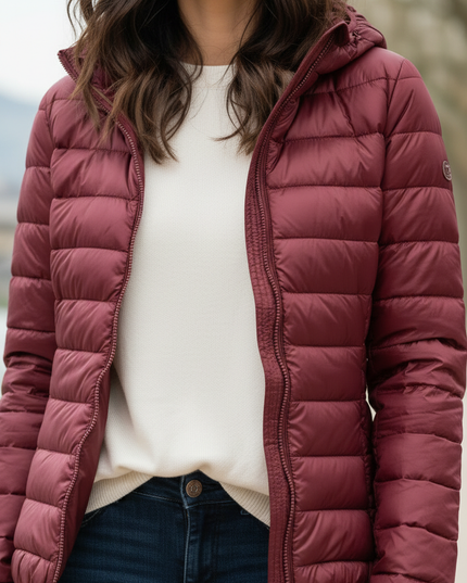 Damen Daunenjacke ultralight XXL mit Kapuze - Ansicht 4