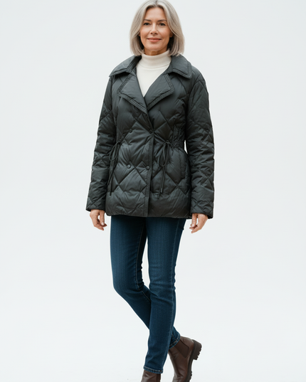 Warm wattierte Daunenjacke schwarz 90% Daunen - Ansicht 5